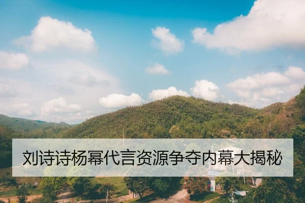刘诗诗杨幂代言资源争夺内幕大揭秘